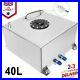 10 GAL 40 Litre Fuel Cell Tank withSensor+ Foam AN10 Fitting Polished Aluminium