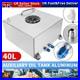 10 GAL 40 Litre Fuel Cell Tank withSensor+ Foam AN10 Fitting Polished Aluminium