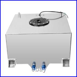 10 GAL 40 Litre Fuel Cell Tank withSensor+ Foam AN10 Fitting Polished Aluminium UK