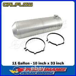 11 Gallon Spun Aluminium Fuel Tank 10 x 33 inch, Centred Outlet CAL-7411S-1