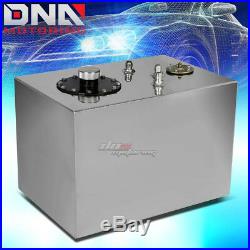 12 Gallon Top-feed Performance Polished Aluminum Fuel Cell Tank+cap+level Sender