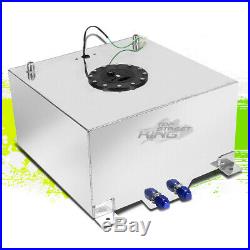 15.5 Gallon Lightweight Polished Aluminum Gas Fuel Cell Tank+ Sender 20x18x10