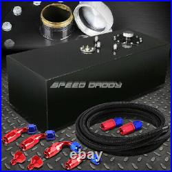 15 Gallon Top-feed Coated Fuel Cell Gas Tank+cap+level Sender+steel Line Kit