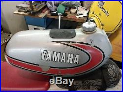 1974 74 yamaha yz yz125 vintage AHRMA motocross aluminum yz125a fuel gas tank