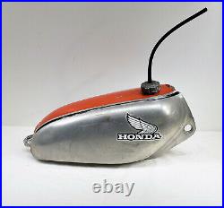 1975 75 Honda CR250M Elsinore OEM Aluminum Gas Fuel Petrol Tank Gastank USED