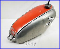 1975 75 Honda CR250M Elsinore OEM Aluminum Gas Fuel Petrol Tank Gastank USED