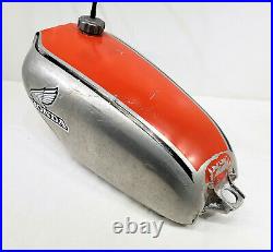 1975 75 Honda CR250M Elsinore OEM Aluminum Gas Fuel Petrol Tank Gastank USED