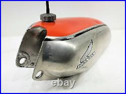 1975 75 Honda CR250M Elsinore OEM Aluminum Gas Fuel Petrol Tank Gastank USED