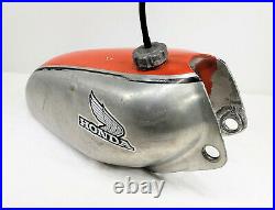 1975 75 Honda CR250M Elsinore OEM Aluminum Gas Fuel Petrol Tank Gastank USED