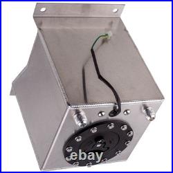 2.5 Gallon / 10 Litre Aluminum Fuel Cell Tank 10AN male fitting withSending Unit