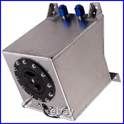 2.5 Gallon / 10 Litre Aluminum Fuel Cell Tank 10AN male fitting withSending Unit