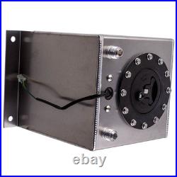 2.5 Gallon / 10 Litre Aluminum Fuel Cell Tank 10AN male fitting withSending Unit