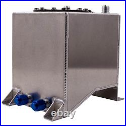 2.5 Gallon / 10 Litre Aluminum Fuel Cell Tank 10AN male fitting withSending Unit
