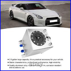 2.5 Gallon/9.5L Aluminum Alloy Fuel Cell Gas Tank Level Sender Auto Accessory