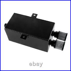 2.7L 12AN Slim oil breather catch Aluminium tank can + filter + Black drain