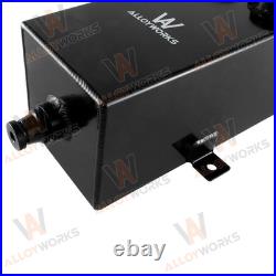 2.7L 12AN Slim oil breather catch Aluminium tank can + filter + Black drain NEW