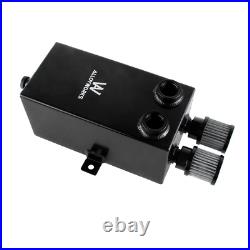 2.7L Aluminium Black 12AN Slim Oil Breather Catch Tank Can + Filter + Drain 2.7L Aluminium Black 12AN Slim Oil Breather Catch Tank Can + Filter + Drain