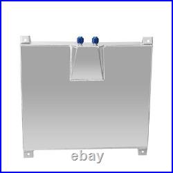 20 GAL 80 Litre Fuel Cell Tank withSensor+ Foam AN10 Fitting Polished Aluminium