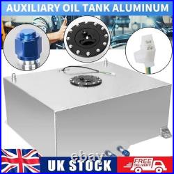 20 GAL 80 Litre Fuel Cell Tank withSensor+ Foam AN10 Fitting Polished Aluminium UK