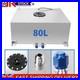 20 Gallon 80L Aluminum Racing Drift Fuel Cell Tank With Cap Foam Outside