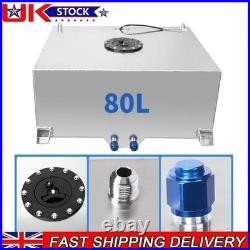 20 Gallon 80L Aluminum Racing Drift Fuel Cell Tank With Cap Foam Outside