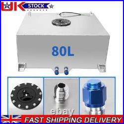 20 Gallon 80L Aluminum Racing Drift Fuel Cell Tank With Cap Foam Outside