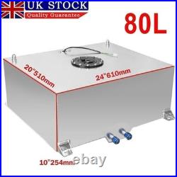 20 Gallon 80L Aluminum Racing Drift Fuel Cell Tank With Cap Foam Outside