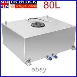 20 Gallon 80L Aluminum Racing Drift Fuel Cell Tank With Cap Foam Outside UK