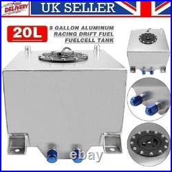 20L 5 Gallon Aluminum Fuel Cell Tank with Cap Racing Drift External Tank