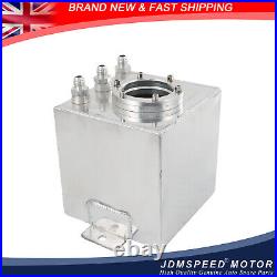 2L Aluminum High Flow Swirl Fuel Surge Pot Tank AN6 Fit 044 External Fuel Pump