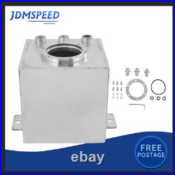 2L Aluminum High Flow Swirl Fuel Surge Pot Tank AN6 For 044 External Fuel Pump