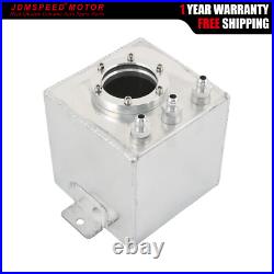 2L High Flow Swirl Fuel Surge Pot Tank AN6 Aluminum Fit 044 External Fuel Pump