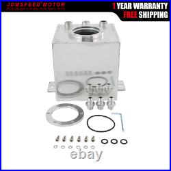 2L High Flow Swirl Fuel Surge Pot Tank AN6 Aluminum Fit 044 External Fuel Pump