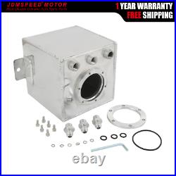 2L High Flow Swirl Fuel Surge Pot Tank AN6 Aluminum Fit 044 External Fuel Pump