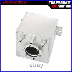 2L High Flow Swirl Fuel Surge Pot Tank AN6 Aluminum Fit 044 External Fuel Pump