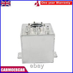 2L High Flow Swirl Fuel Surge Pot Tank AN6 For 044 External Fuel Pump Aluminum