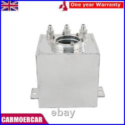 2L High Flow Swirl Fuel Surge Pot Tank AN6 For 044 External Fuel Pump Aluminum