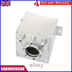 2L High Flow Swirl Fuel Surge Pot Tank AN6 For 044 External Fuel Pump Aluminum