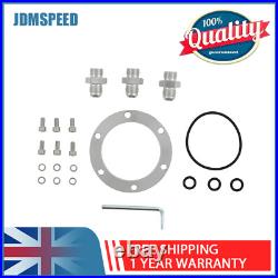 2L High Flow Swirl Fuel Surge Tank Aluminum AN6 Fit For 044 External Fuel Pump