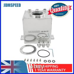 2L High Flow Swirl Fuel Surge Tank Aluminum AN6 Fit For 044 External Fuel Pump
