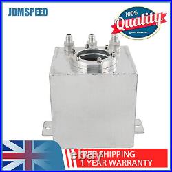 2L High Flow Swirl Fuel Surge Tank Aluminum AN6 Fit For 044 External Fuel Pump