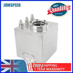 2L High Flow Swirl Fuel Surge Tank Aluminum AN6 Fit For 044 External Fuel Pump