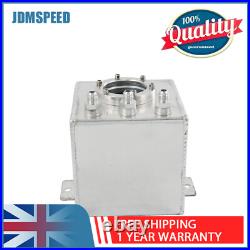 2L High Flow Swirl Fuel Surge Tank Aluminum AN6 Fit For 044 External Fuel Pump