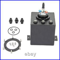 2l Black Billet Aluminum Fuel Surge Tank / Surge Tank + High Quality External 04