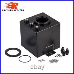 2l Black Billet Aluminum Fuel Surge Tank / Surge Tank + High Quality External 04