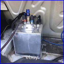 2l Black Billet Aluminum Fuel Surge Tank / Surge Tank + High Quality External 04