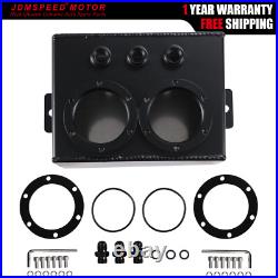 3L Aluminum High Flow Fuel Swirl Surge Pot Tank Fit Dual 044 External Fuel Pump