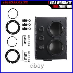 3L Aluminum High Flow Fuel Swirl Surge Pot Tank Fit Dual 044 External Fuel Pump
