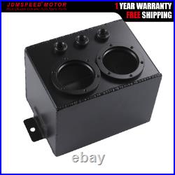 3L Aluminum High Flow Fuel Swirl Surge Pot Tank Fit Dual 044 External Fuel Pump