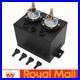 3L Black Dual Billet Fuel Surge Tank + 2 Pcs External 044 Fuel Pumps Universal